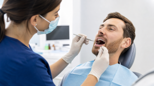 hygienist and patient